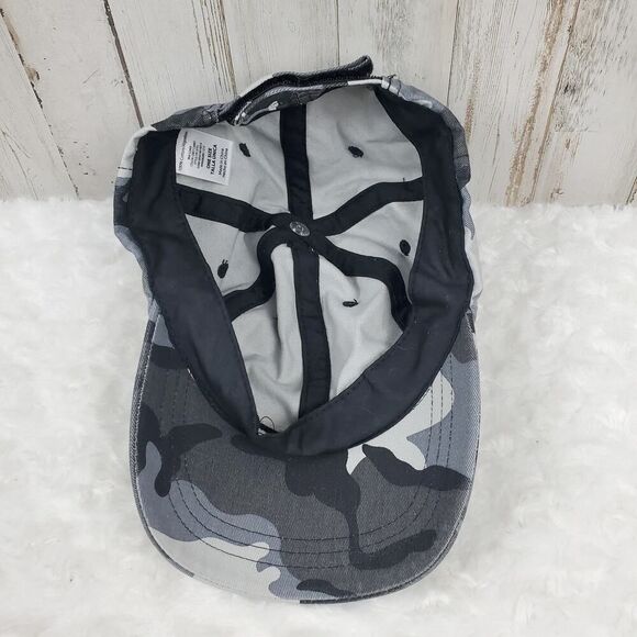 Camo Velcro Cap Gray Black OSFM - Picture 6 of 6